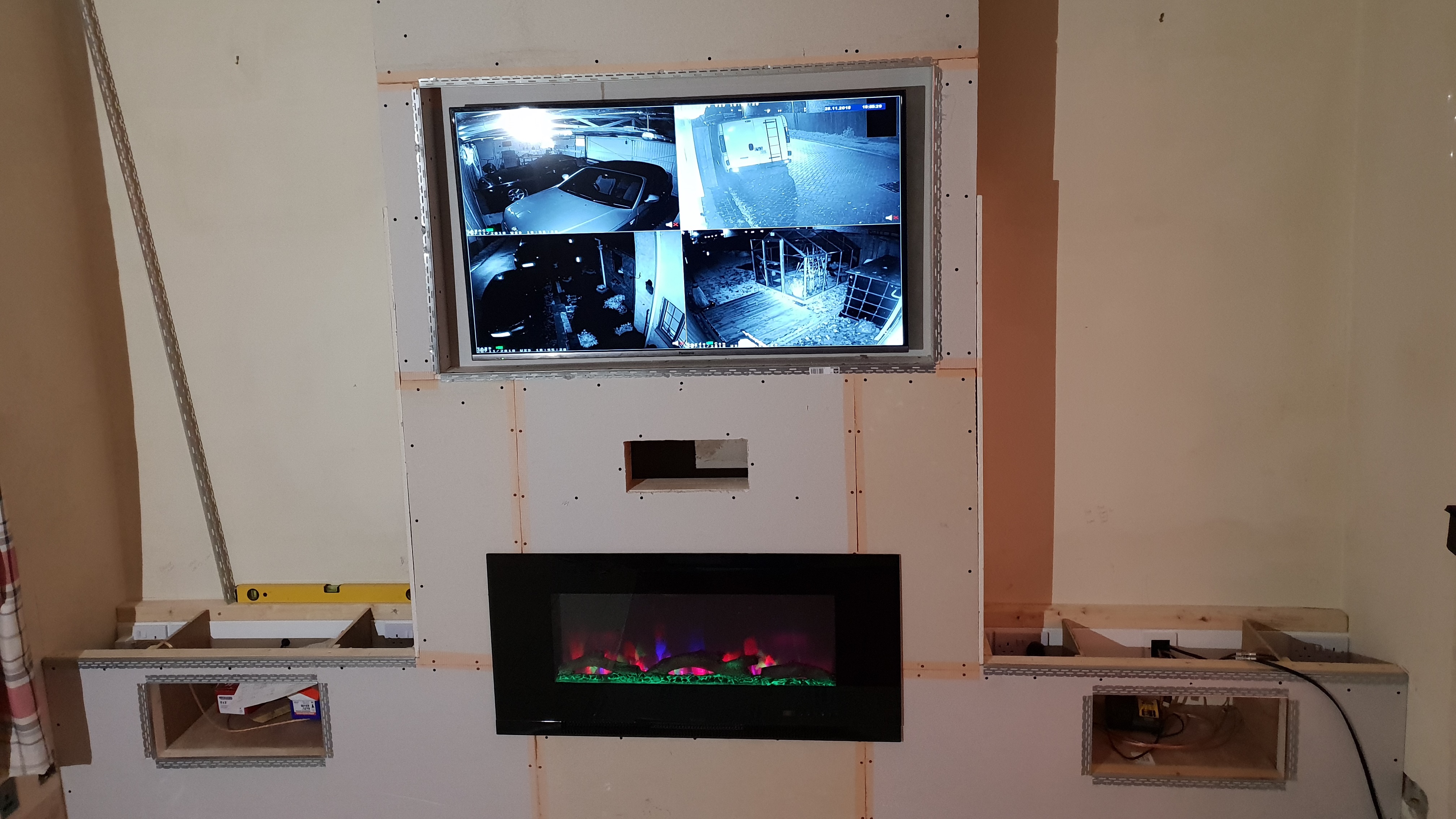 AV wall build