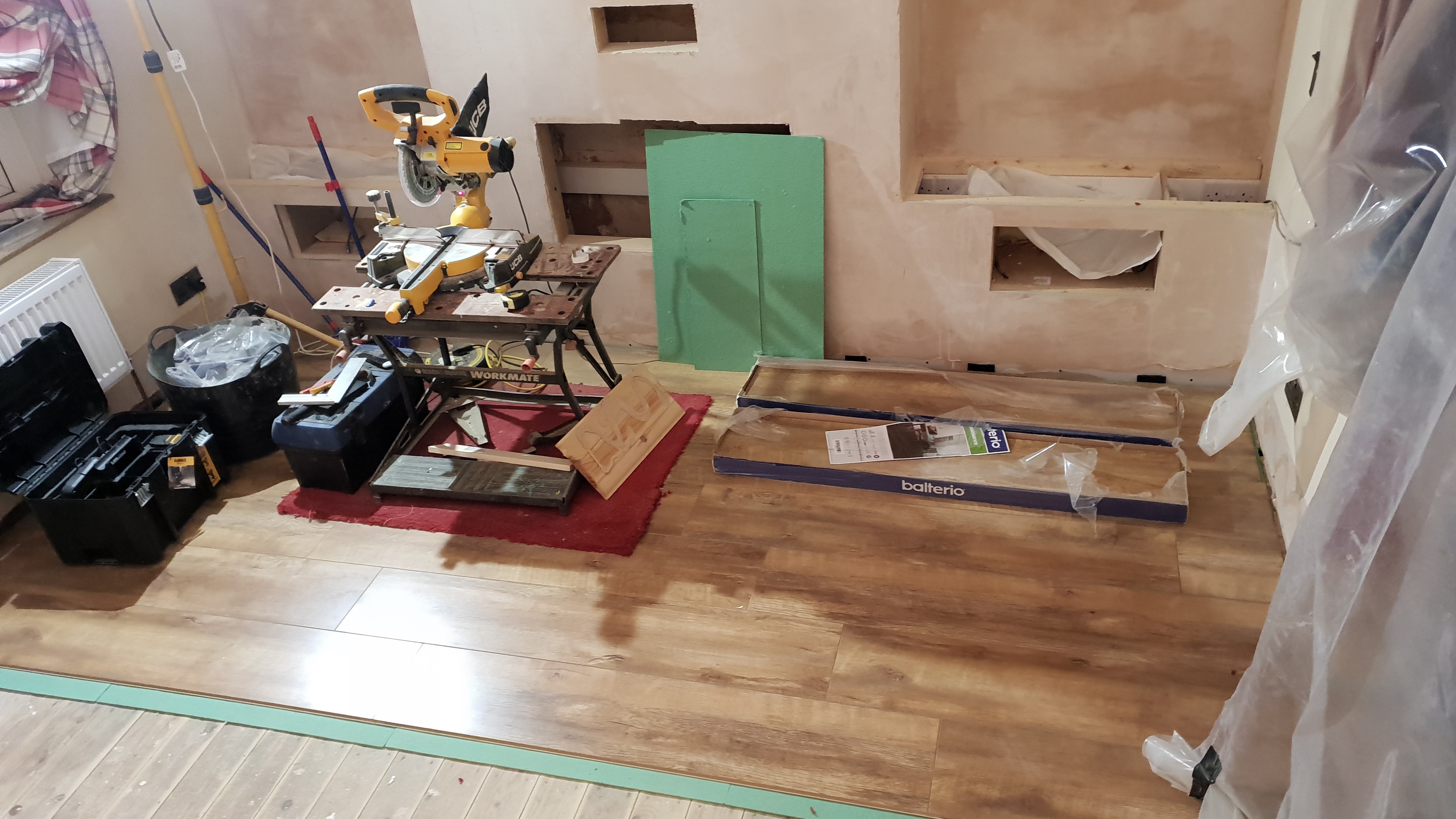 Laminate going down